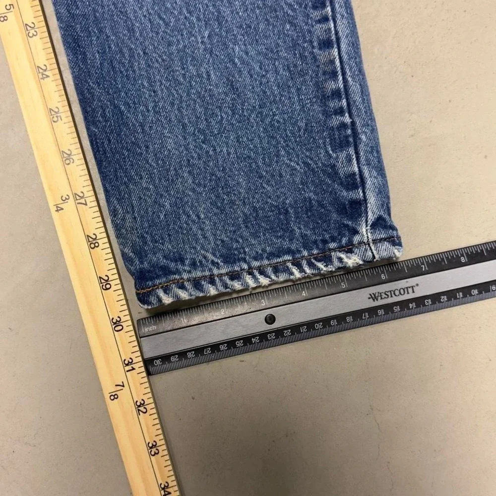 Vintage 80s Levi's faded straight leg Orange tab jeans - Picture 5 of 6